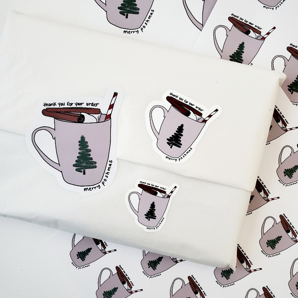 LB053 Merry PoshMas Holiday Sticker [Price Firm] - Picture 6 of 10